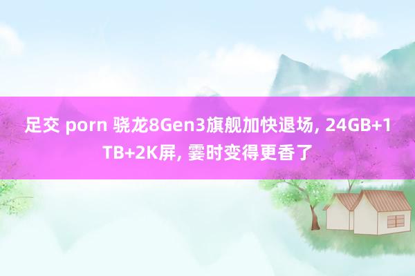 足交 porn 骁龙8Gen3旗舰加快退场， 24GB+1TB+2K屏， 霎时变得更香了